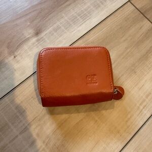 Small orange wallet